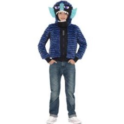 DEGUISEMENT VESTE A CAPUCHE POILU MONSTRE ZINKOID TAILLE 10