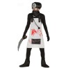 DEGUISEMENT DOCTEUR NOIR TABLIER SANG TAILLE 10/12 ANS