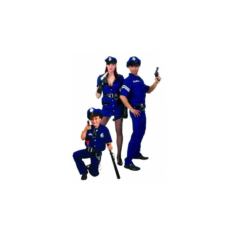 DEGUISEMENT POLICIER MANCHES COURTES TAILLE 48/50