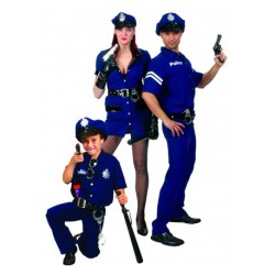 DEGUISEMENT POLICIER MANCHES COURTES TAILLE 52/54