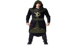 DEGUISEMENT BLACK PRINCE MEDIEVAL TAILLE XL