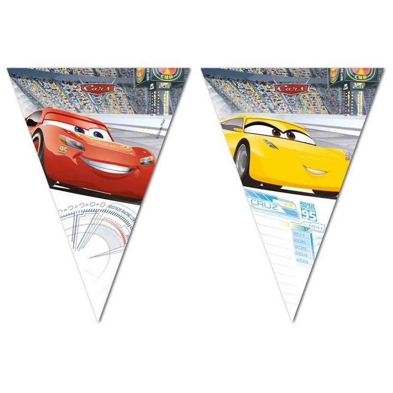 GUIRLANDE PAVILLONS PLASTIFIES CARS 3 230 CM