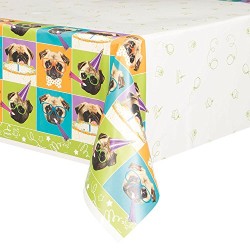 NAPPE PLASTIFIEE TETE DE CHIEN 130 X 210 CM