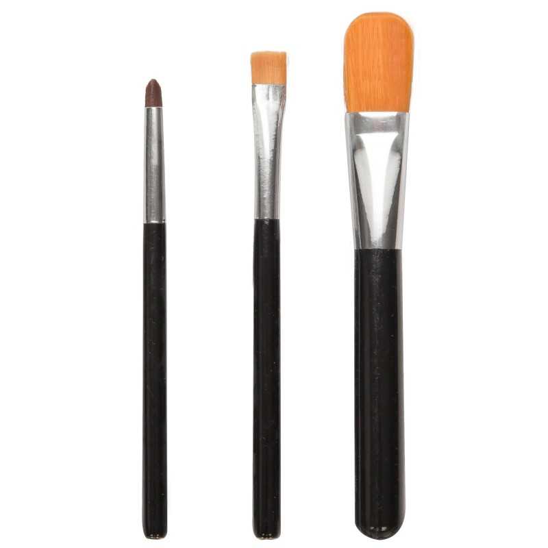 KIT OU LOT DE 3 PINCEAUX A MAQUILLAGE