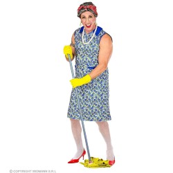 DEGUISEMENT BLOUSE DE MAMIE MENAGERE OU FEMME AU FOYER TAILLE S-M