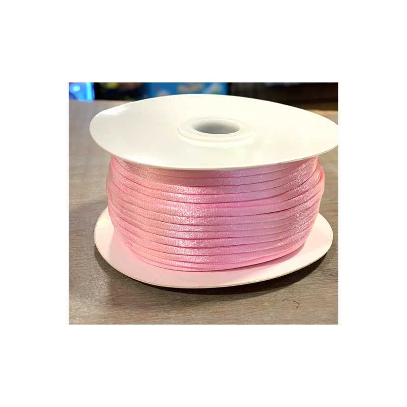 RUBAN CORDELETTE ROSE 50 M