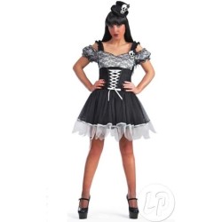 DEGUISEMENT ROBE GOTHIQUE A LACET