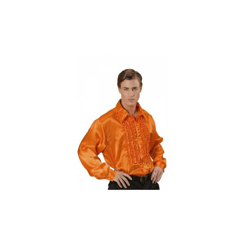 DEGUISEMENT CHEMISE RUCHE ORANGE TAILLE 52