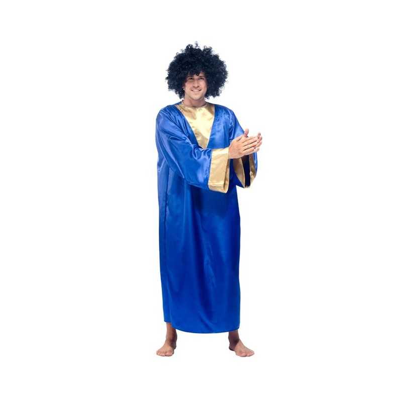 DEGUISEMENT GOSPEL TUNIQUE LONGUE BLEUE ET OR TAILLE 54/56