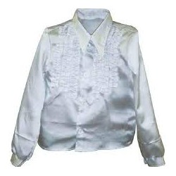 DEGUISEMENT CHEMISE RUCHE GRISE TAILLE 128