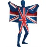 DEGUISEMENT COLLE A LA PEAU UNION JACK TAILLE L