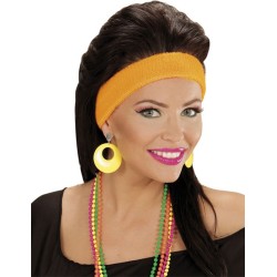 BOUCLES D'OREILLES JAUNE FLUO