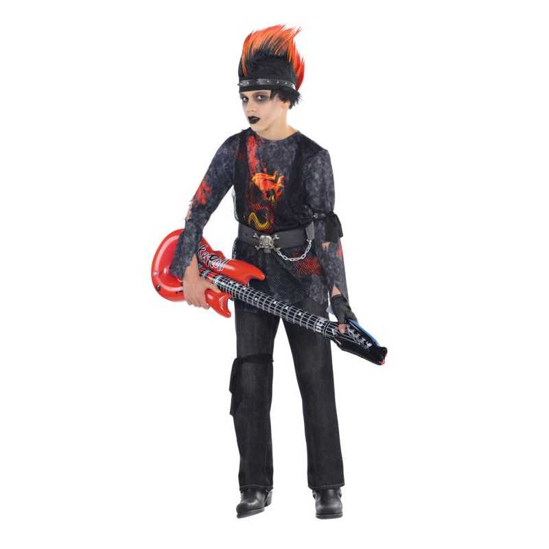 DEGUISEMENT ROCK ZOMBIE TAILLE 8/10 ANS
