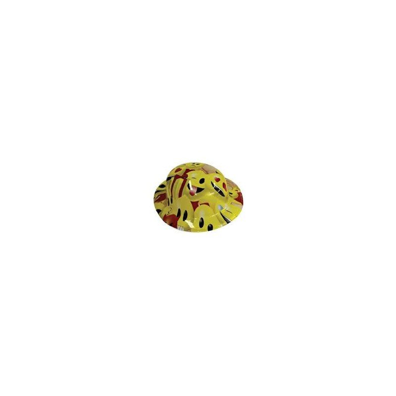 CHAPEAU MELON PLASTIFIE EMOTICONE