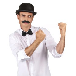 CHAPEAU MELON NOIR FEUTRE