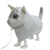BALLON MARCHEUR AIRWALKER CHAT BLANC 57 CM