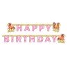 GUIRLANDE HAPPY BIRTHDAY CHEVAL 190 CM