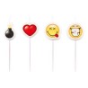 BOUGIE EMOTICONES SMILEY PAR 4