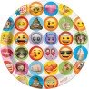8 ASSIETTES EMOJIS 22.5 CM