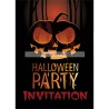 8 INVITATIONS HALLOWEEN PARTY