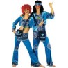 DEGUISEMENT HIPPY BLEU TAILLE 52/54