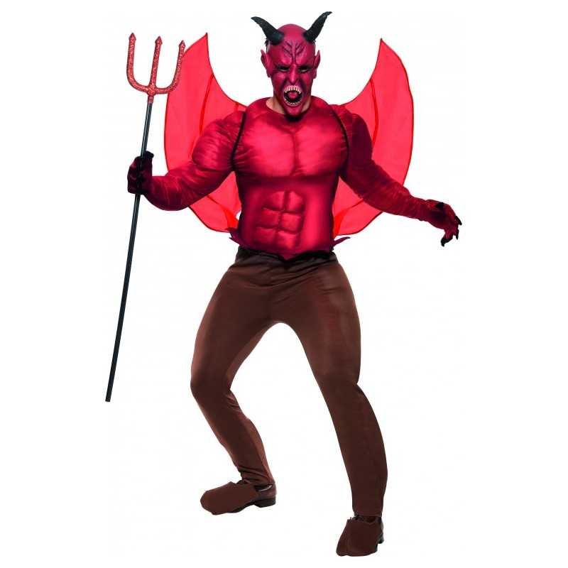 DEGUISEMENT DIABLE MUSCLE/AILE/MASQUE TAILLE L