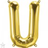 BALLON METALLIQUE LETTRE U OR 86 CM