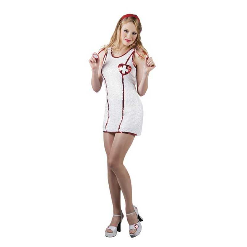 DEGUISEMENT INFIRMIERE ROBE SEQUINS TAILLE M