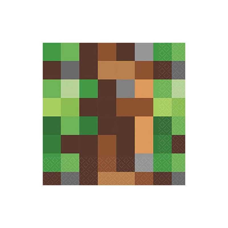 16 SERVIETTES TNT PARTY CAMOUFLAGE 33 X 33 CM