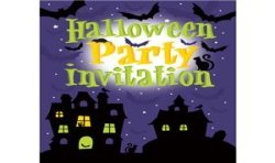 8 INVITATIONS HALLOWEEN PARTY
