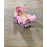 FIGURINE BEBE DANS LANDEAU ROSE