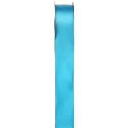 RUBAN SATIN DOUBLE FACE 25 MM X 25 M TURQUOISE