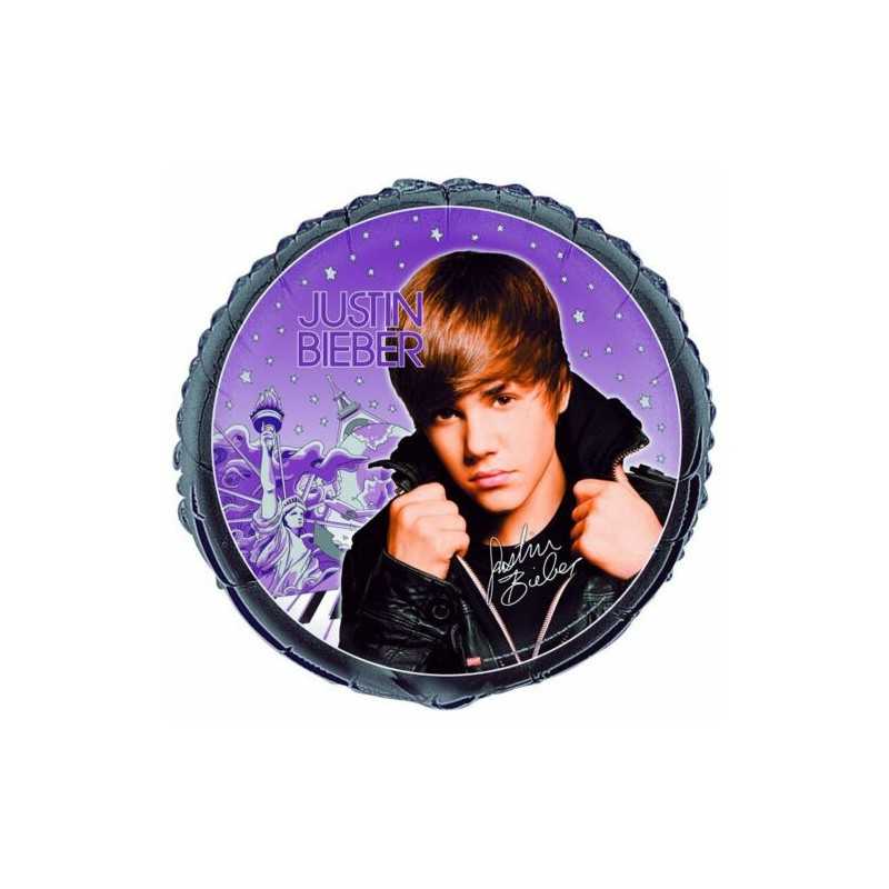 BALLON METALLIQUE JUSTIN BIEBER 45 CM