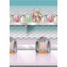 DECORATION FOND MURAL ANNEES 50 CANDY BAR 1,22 X 12,20 M
