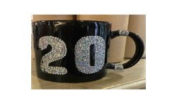 MUG 20 ANS NOIR STRASS