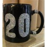 MUG 20 ANS NOIR STRASS