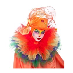 COIFFE VENITIENNE MULTICOULEURS : CHAPEAU ET COLERETTE