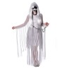 DEGUISEMENT DE FANTÔME ENCHAINEE PRISONNIERE ROBE BLANCHE LAMBEAUX TAILLE M