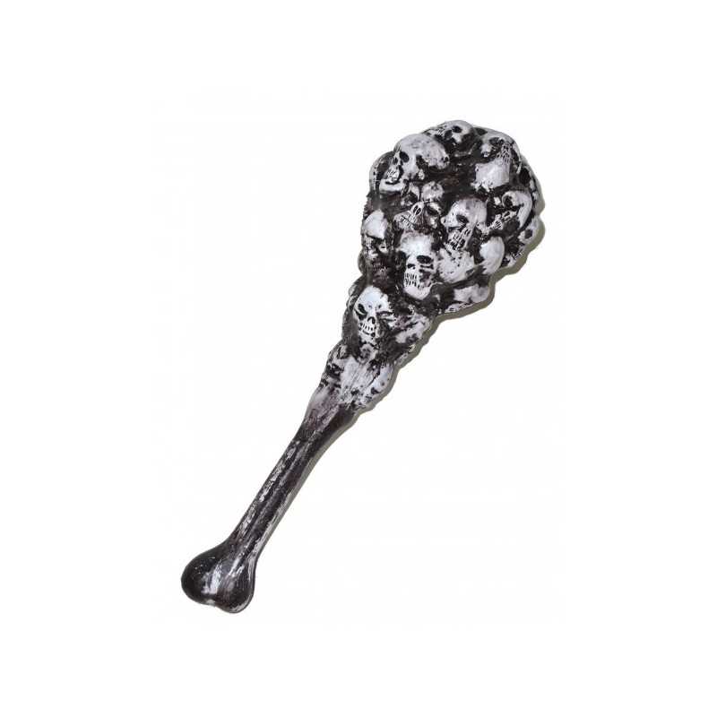 GOURDIN BLANC AVEC TETE DE MORT