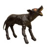 DECORATION HALLOWEEN CHIEN MECHANT AVEC YEUX LUMINEUX