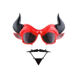 LUNETTES DE DIABLE AVEC MOUSTACHE
