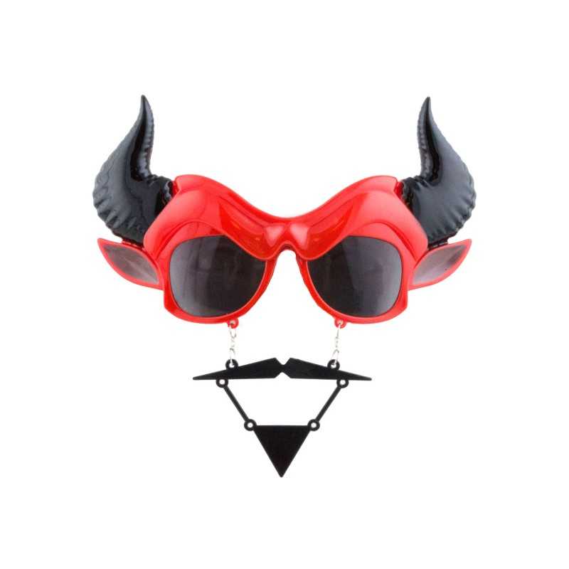 LUNETTES DE DIABLE AVEC MOUSTACHE