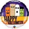 BALLON METALLIQUE HAPPY HALLOWEEN MONSTERS 46CM