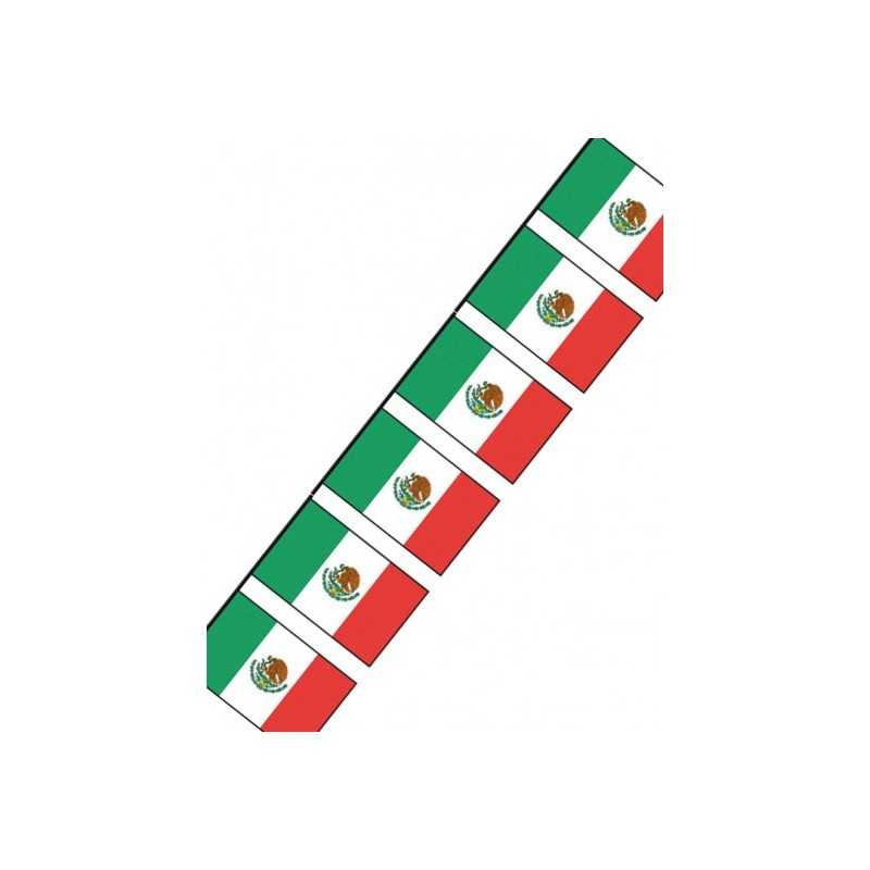 GUIRLANDE FANIONS PLASTIQUE MEXIQUE 