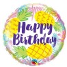 BALLON METALLIQUE HAPPY BIRTHDAY ANANAS 46 CM