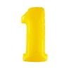 BALLON METALLIQUE CHIFFRE 1 100 CM JAUNE