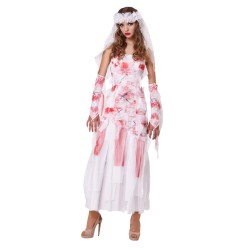 DEGUISEMENT MARIEE ENSANGLANTEE TAILLE S