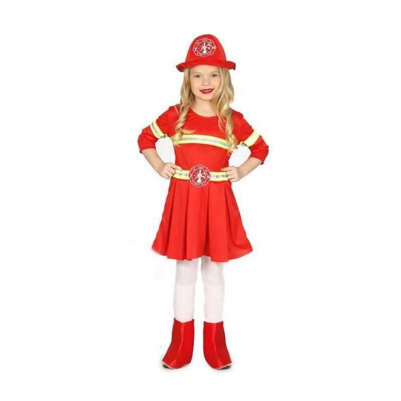 DEGUISEMENT POMPIER FILLE TAILLE 7/9 ANS