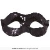 MASQUE LOUP SEQUINS NOIRS