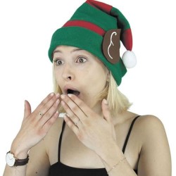 BONNET DE LUTINS ROUGE ET VERT